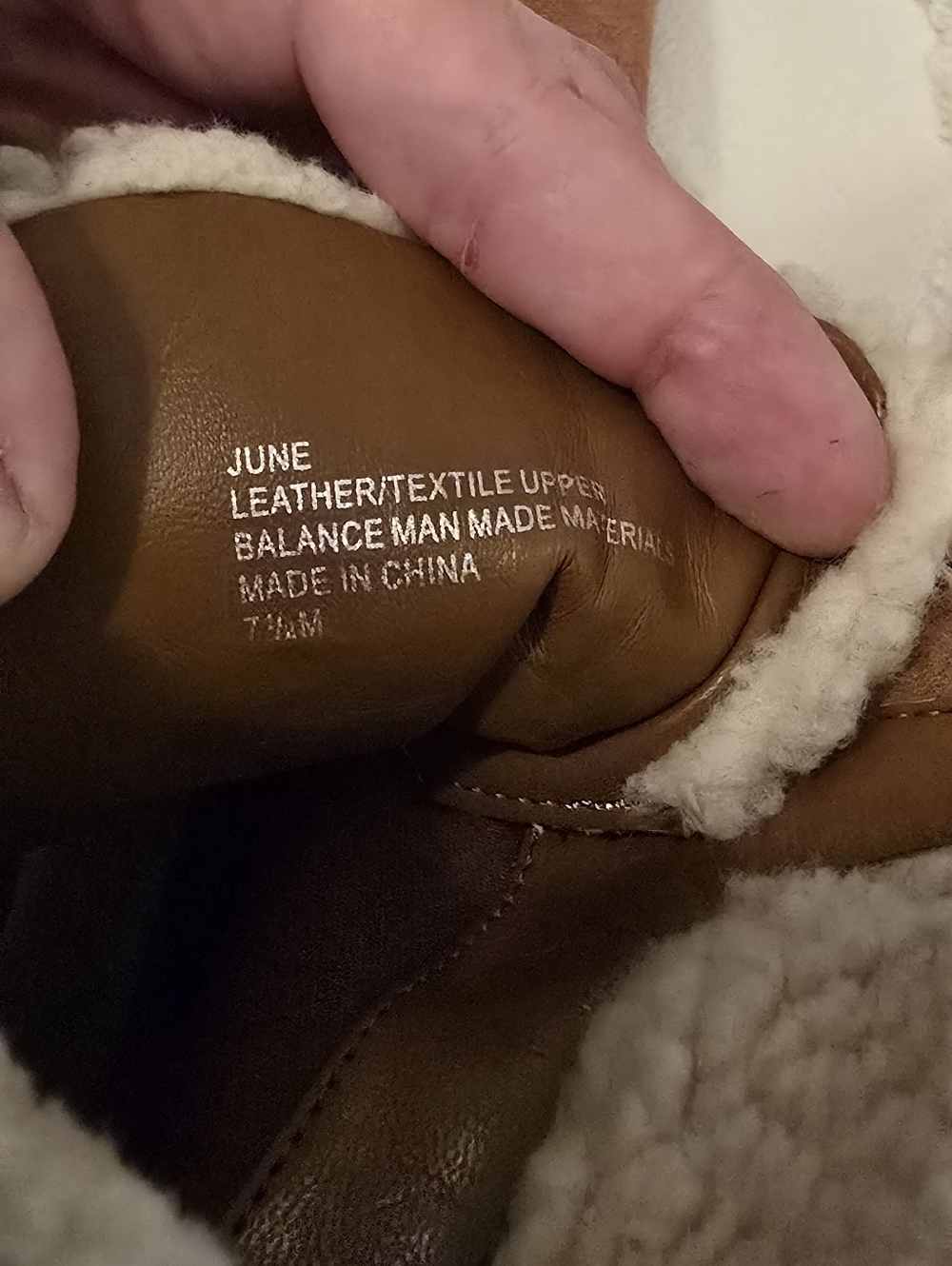 Crown & Ivy Women’s June Tan Suede Lace-Up Shearling Ankle Boots, Size 7.5 - Picture 9 of 10